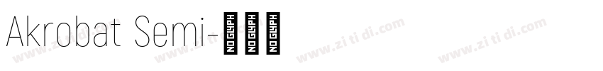 Akrobat Semi字体转换